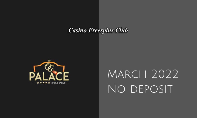Latest no deposit bonus from OG Palace 18th of March 2022